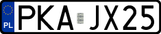 License plates of Poland, Regular car plates