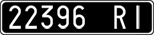 License plate of Italy, Cars (1927 year series)