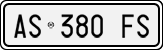 License plate of Italy, Cars (1994 year series)