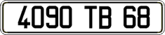 French license plate, FNI