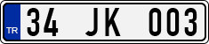 License plate of Turkey, Regular plates