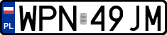 License plates of Poland, Regular car plates