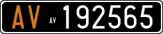License plate of Italy, Cars (1927 year series)