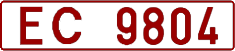 License plate Belarus, Trucks and buses (1992)