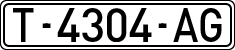 License plates of Spain, 1971 year series
