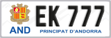 License plate of Andorra, Vanity Plates