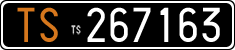 License plate of Italy, Cars (1927 year series)