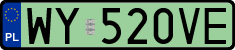 License plates of Poland, Electric vehicles
