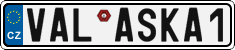 License plate of the Czech Republic, Vanity Plates