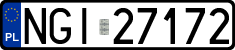 License plates of Poland, Regular car plates