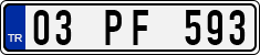 License plate of Turkey, Regular plates