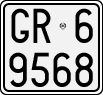 License plate of Italy, Motorcycles (1927 year series)