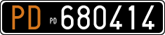 License plate of Italy, Cars (1927 year series)