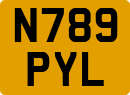 License plate of the United Kingdom, 1983 year system