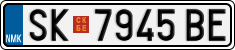 License plate of North Macedonia, Regular plates (2012)