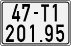 License plate of Vietnam, Motorcycles