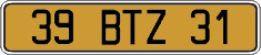 French license plate, FNI