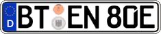 German license plate, Electric vehicles