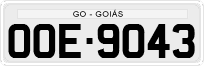 License plate of Brazil, Private owners (1990)