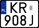 License plates of Poland, Special vehicles and motorcycles