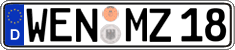 German license plate, Regular plates