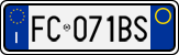 License plate of Italy, Cars (1994 year series)