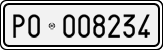 License plate of Italy, Cars (1927 year series)