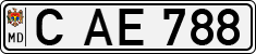License plate of Moldova, Cars (1992)