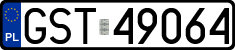 License plates of Poland, Regular car plates