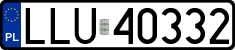 License plates of Poland, Regular car plates