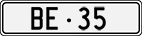 License plate of Switzerland, Cars