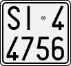 License plate of Italy, Motorcycles (1927 year series)