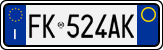 License plate of Italy, Cars (1994 year series)