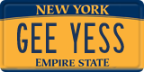 New York, Vanity Plates