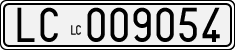 License plate of Italy, Cars (1927 year series)