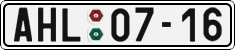 License plate of the Czech Republic, Cars (1960)