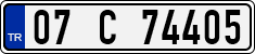 License plate of Turkey, Regular plates