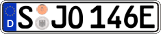 German license plate, Electric vehicles