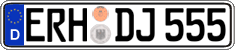 German license plate, Regular plates