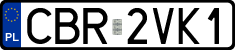License plates of Poland, Regular car plates