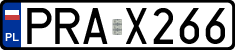 License plates of Poland, Regular car plates