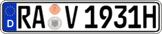 German license plate, Plates for oldtimers (type 
