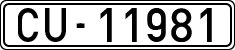 License plates of Spain, 1900 year series