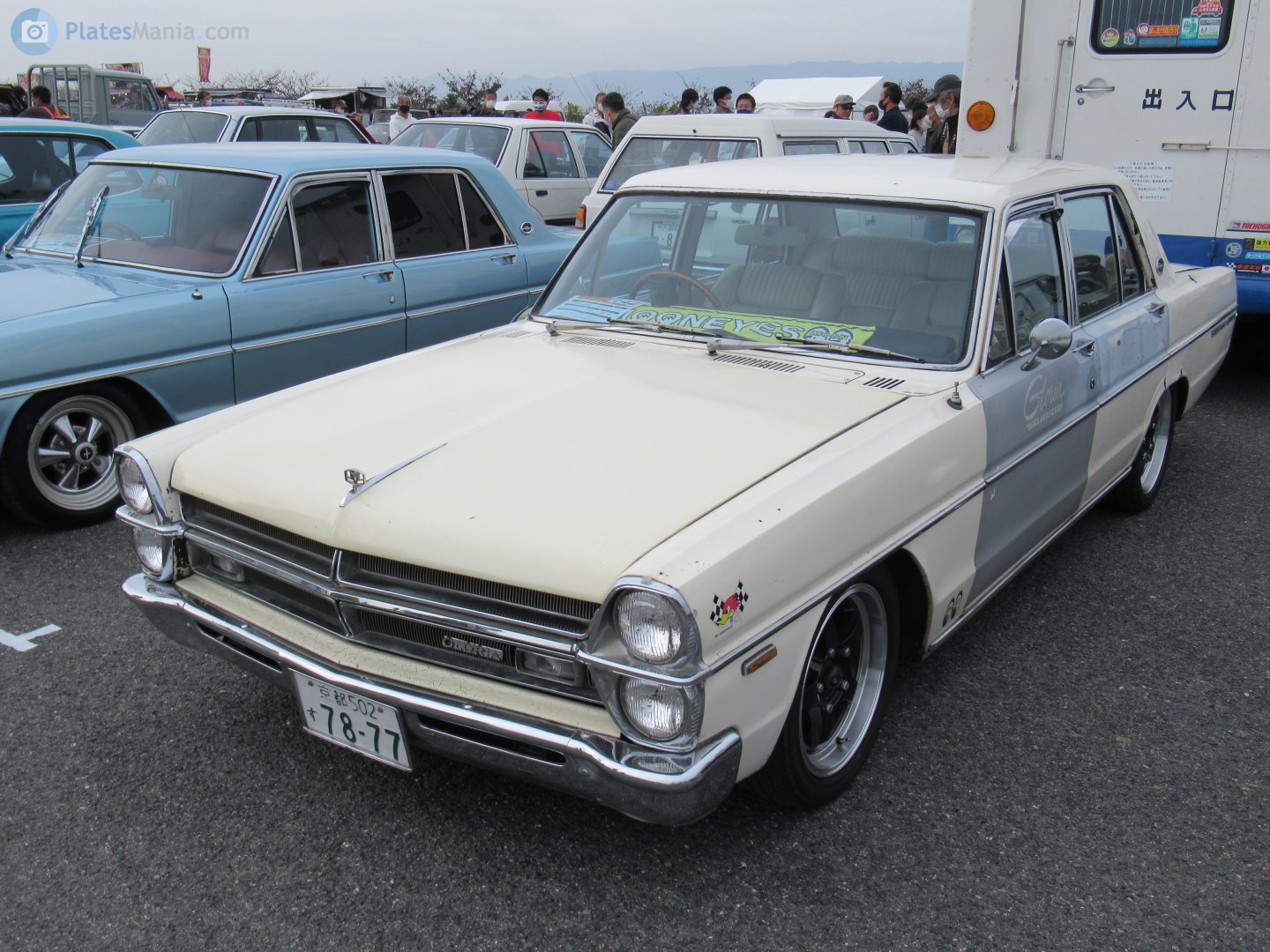 京都 502 す 7877, Nissan Gloria 3rd gen Sedan (A30), 1967–1971 (former generations were sold under Prince brand)