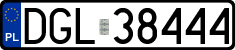License plates of Poland, Regular car plates
