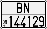 License plate of Italy, Cars (1927 year series)