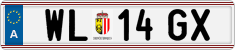License plate of Austria, Regular plates