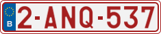 License plate of Belgium, Regular plates (2010)