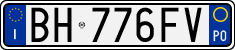 License plate of Italy, Cars (1994 year series)