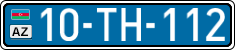 License plate of Azerbaijan, Public transport